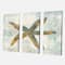 Designart - Coastal Pastel seashells III - Vintage Nautical Canvas Art